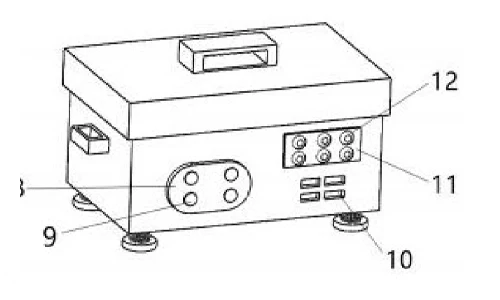 CN215429971U Figure 2 - external perspective view of the compact laboratory coater