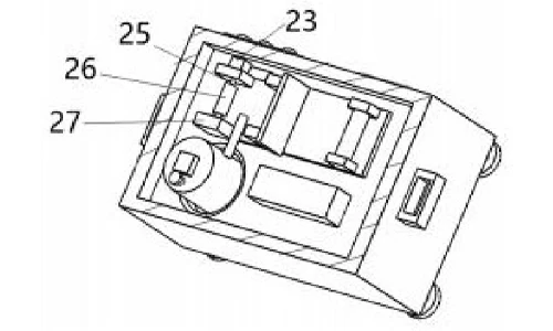CN215429971U Figure 5 - internal structure, cover removed, third perspective view
