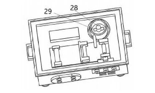 CN215429971U Figure 6 - top view of the internal layout with the cover removed