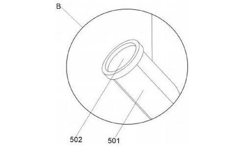 Enlarged view of detail B in Figure 1