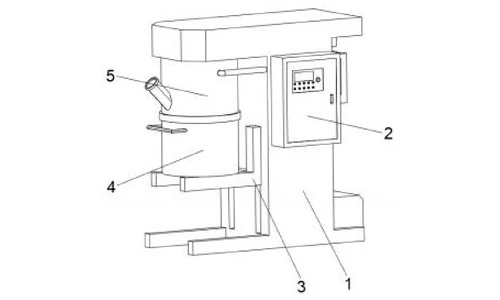 The mixer during a stirring operation