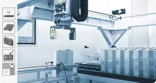 Alu-Schalenzellenbestückungsmaschine