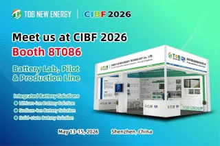 Lernen Sie TOB NEW ENERGY Battery Manufacturing Solutions auf der CIBF 2026 kennen.