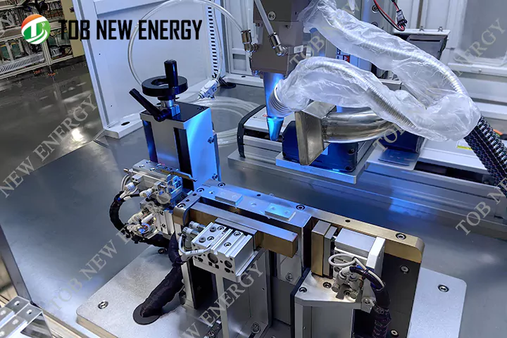 Abnahmeprüfung von prismatischen Batteriemontagegeräten